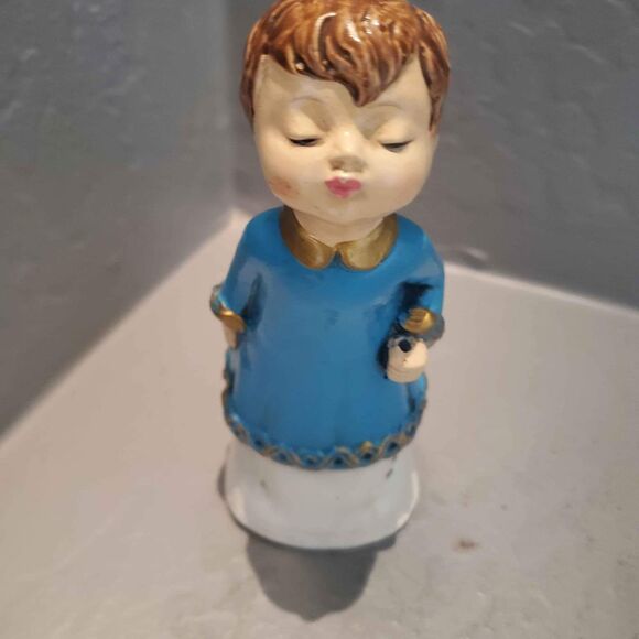 Made in Japan Kissing Boy Angel Ceramic - Picture 1 of 4